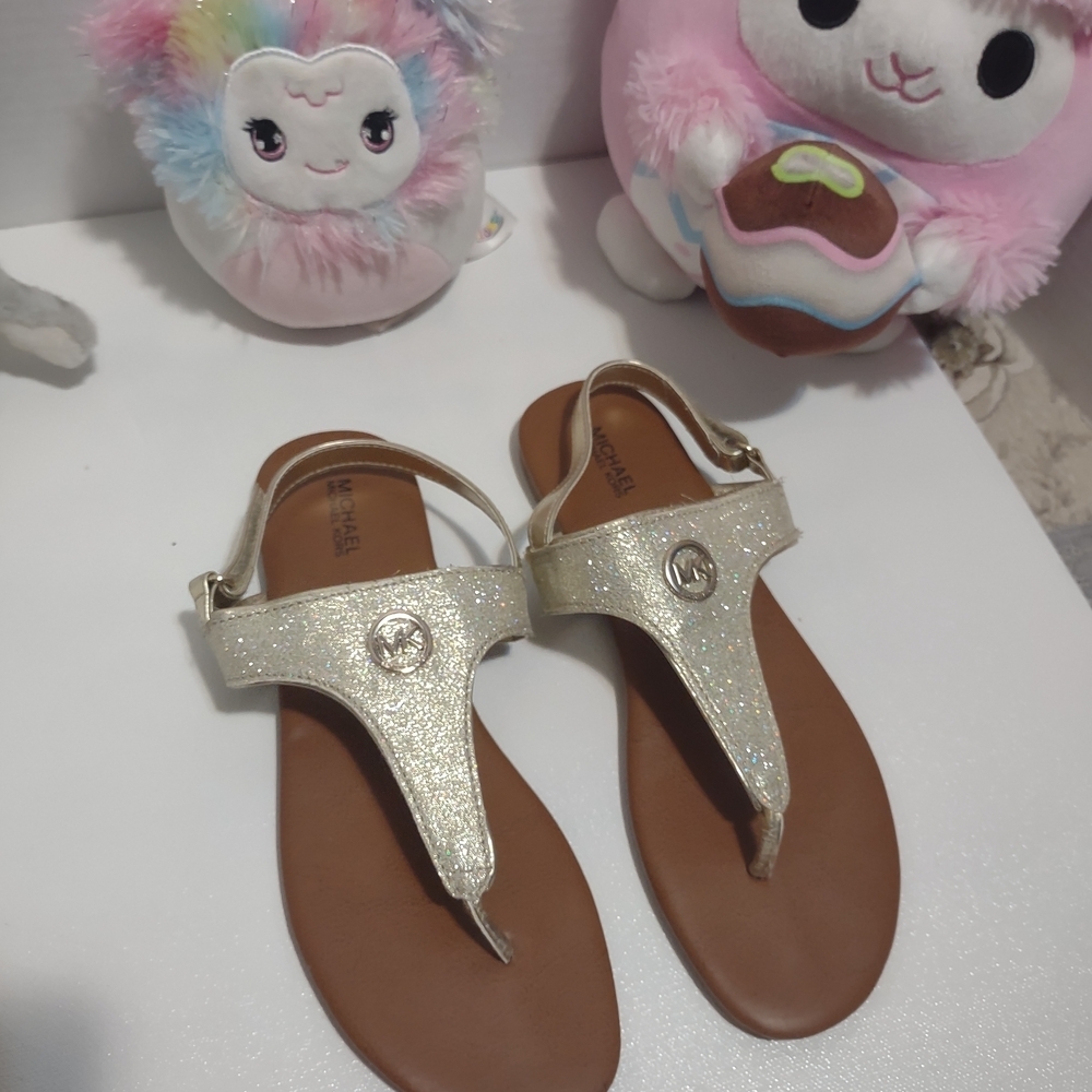 Michael Kors Gold Glitter Sandals